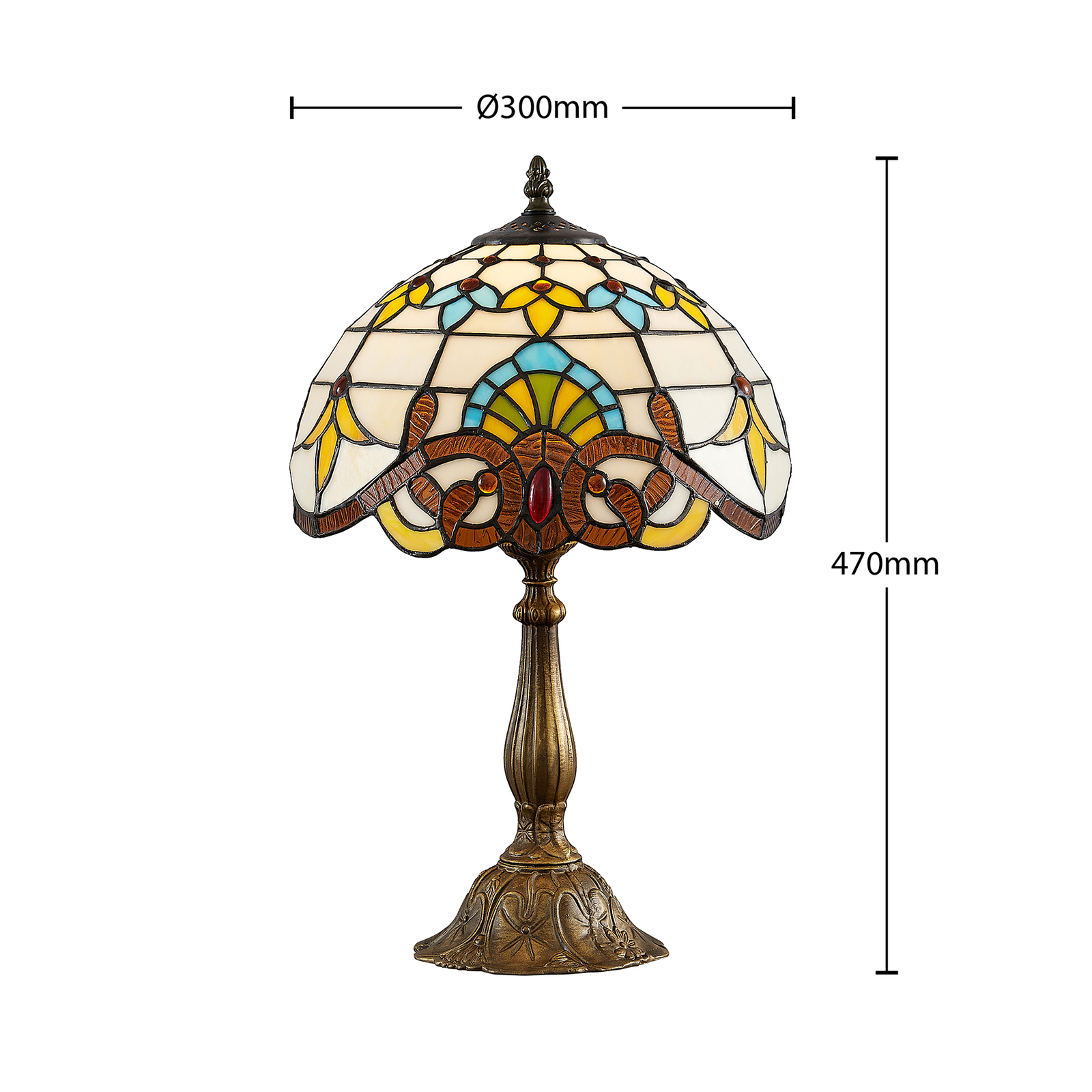 Lindby Audrey Tiffany-style table lamp