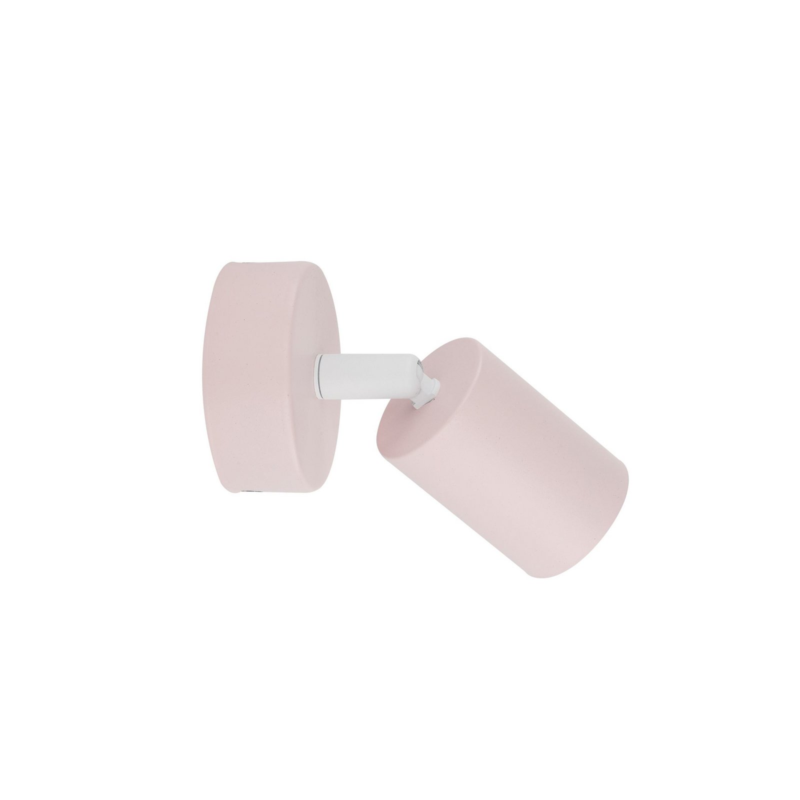 Foco de pared Livia, rosa, 13 cm, metal, ajustable, GU10