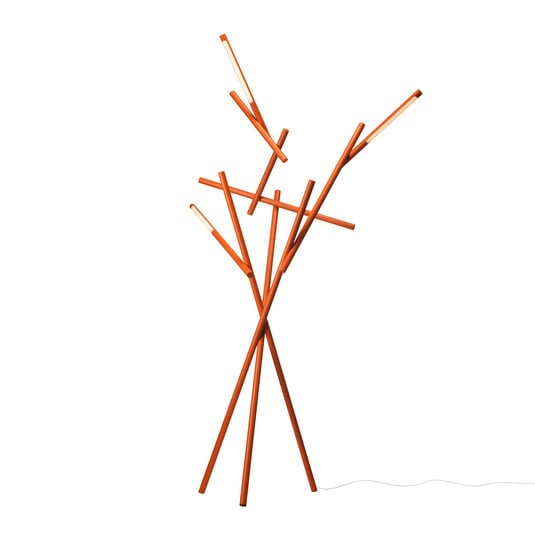 Foscarini Tuareg LED-Stehleuchte, Dimmer, orange