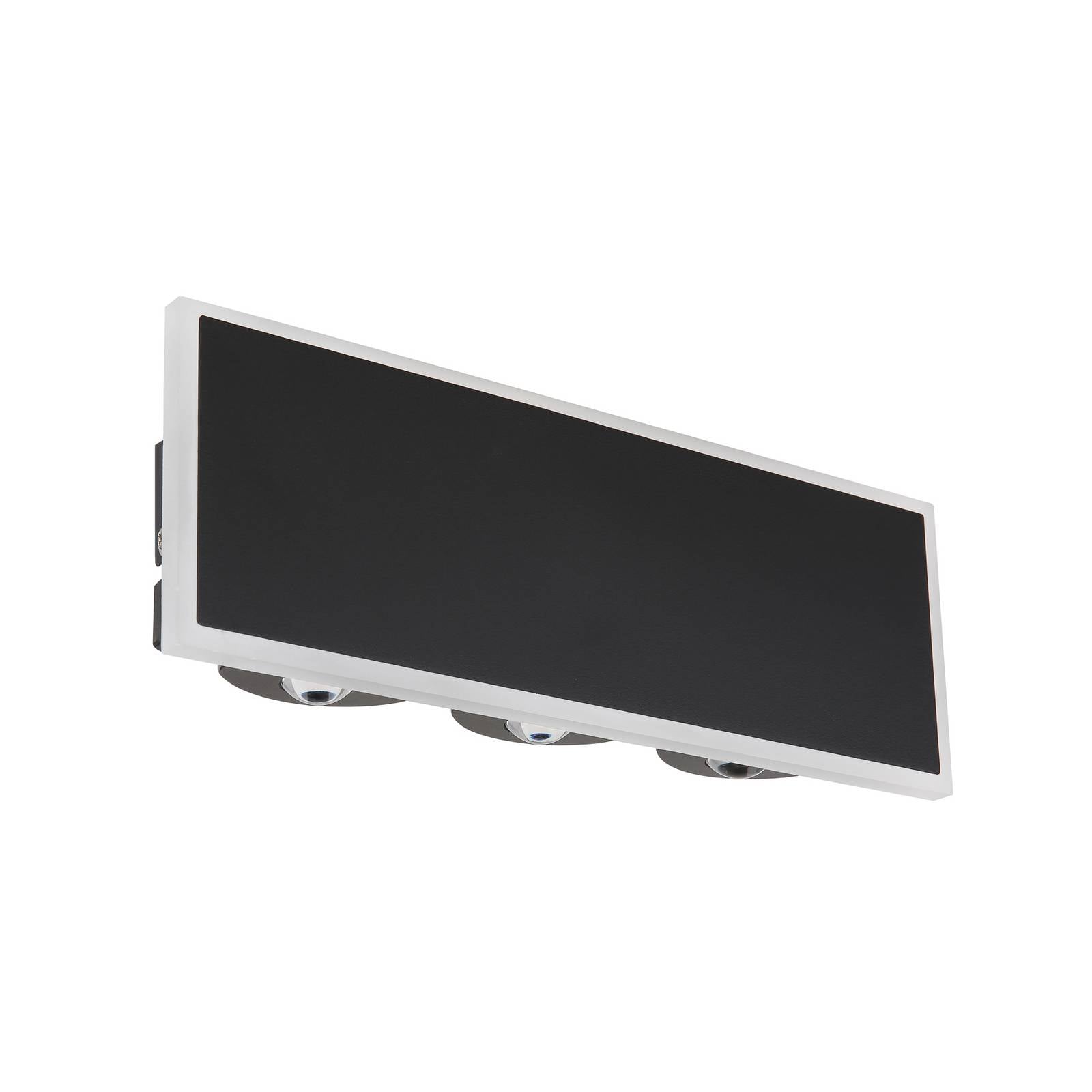 LED-Wandlampe Saidy, Breite 25 cm, schwarz, Metall