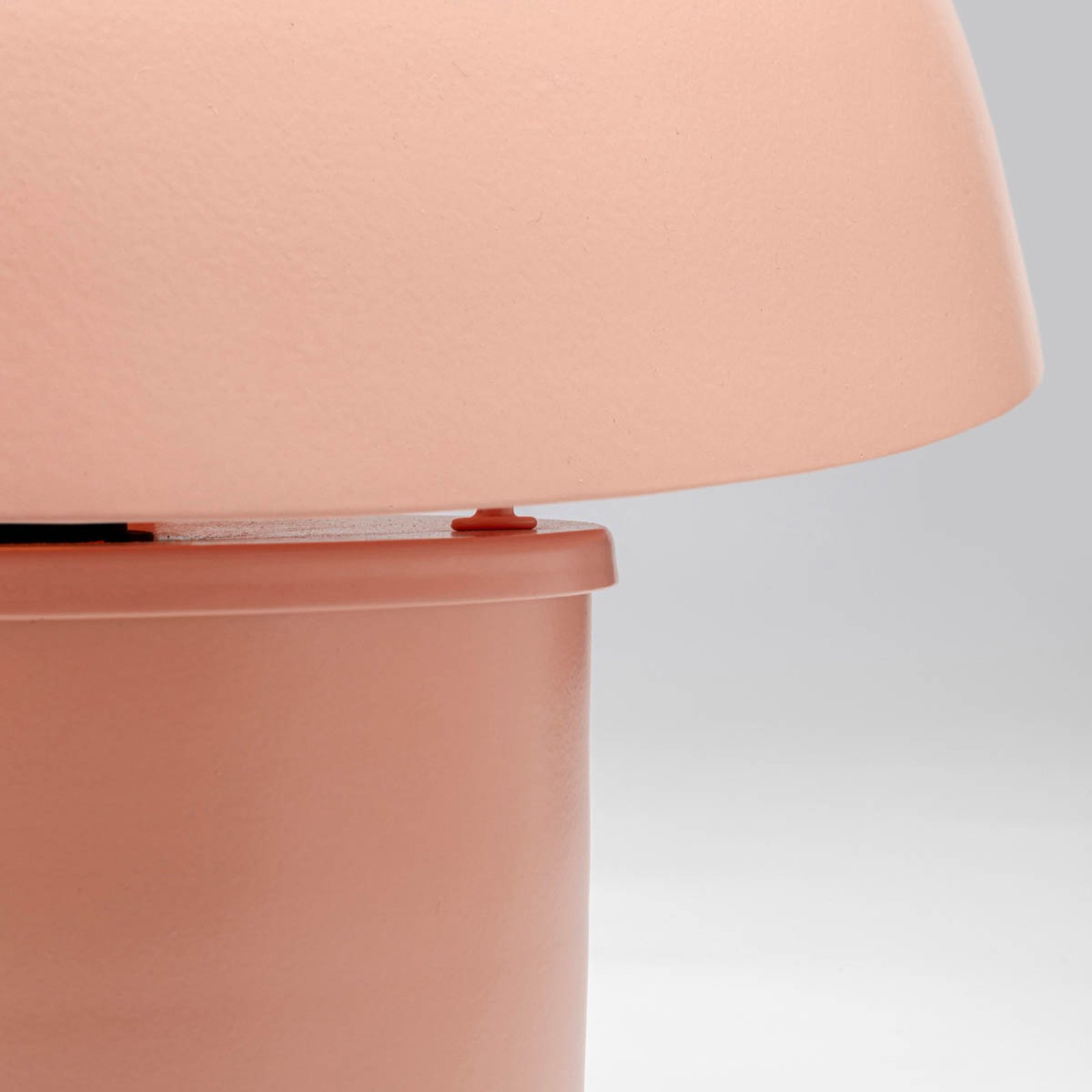 KARE Mushroom table lamp, orange, steel, height 27 cm