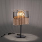 Lampa stołowa Reed z drewna i metalu