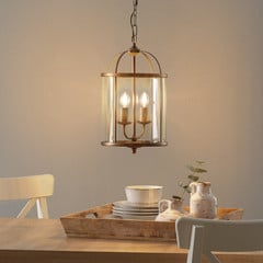 Lampada a sospensione Pimpernel, Ø 23 cm, bronzo