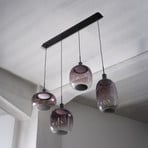 Suspension OSRAM Decor Needle Linear, gris, acier, à 4 lampes E27