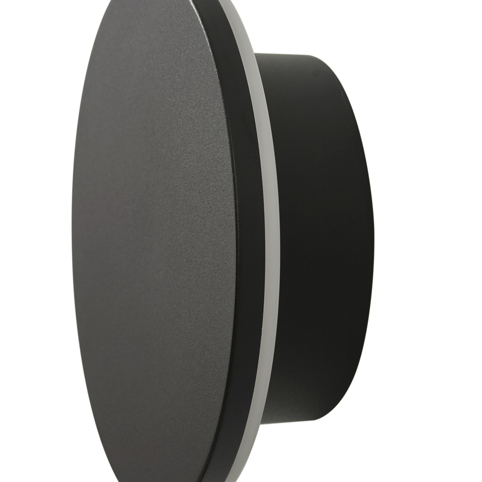 Gravo Applique d'extérieur LED, noir, Ø 16 cm, IP65 - Arcchio