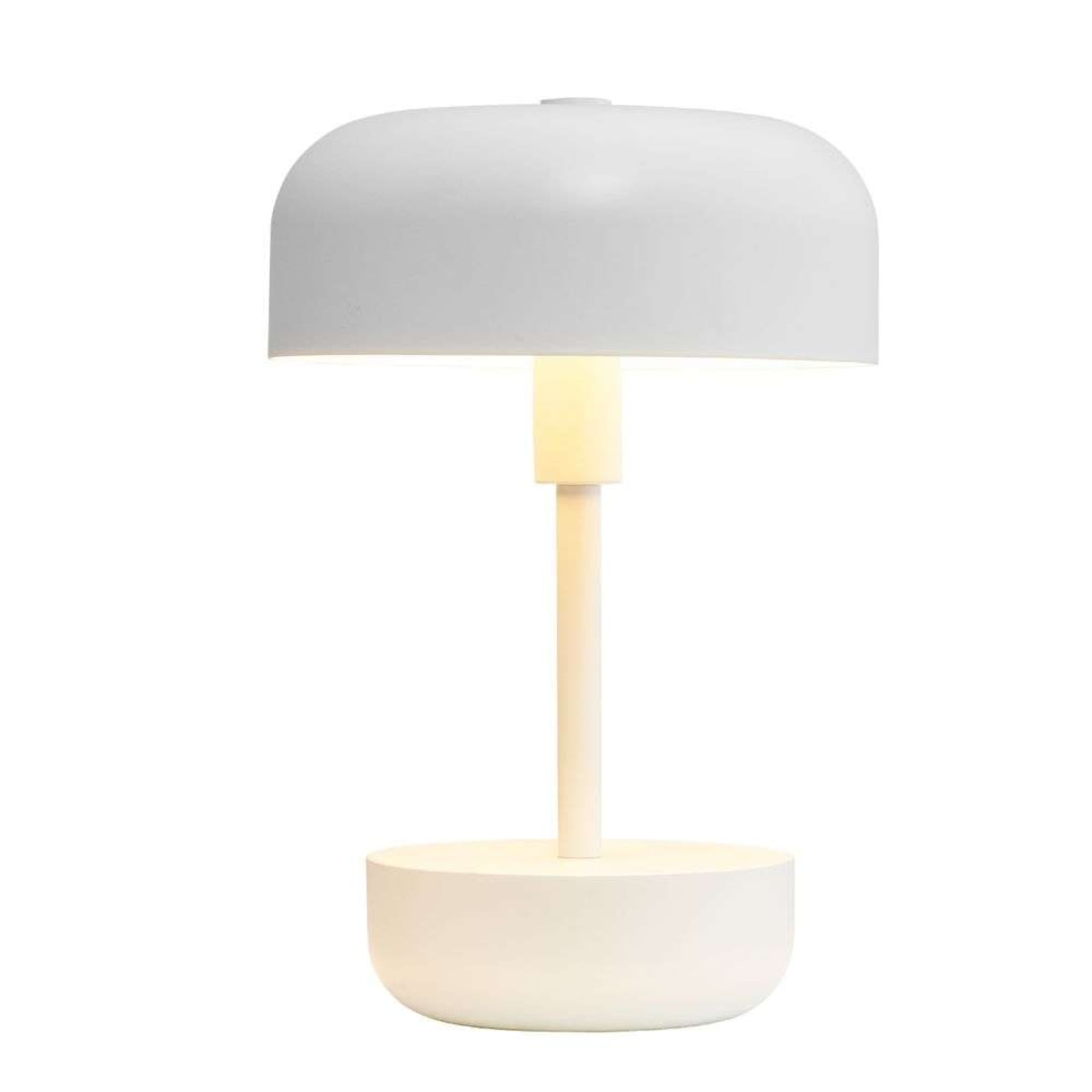 Dyberg Larsen Haipot LED table lamp rechargeable battery white
