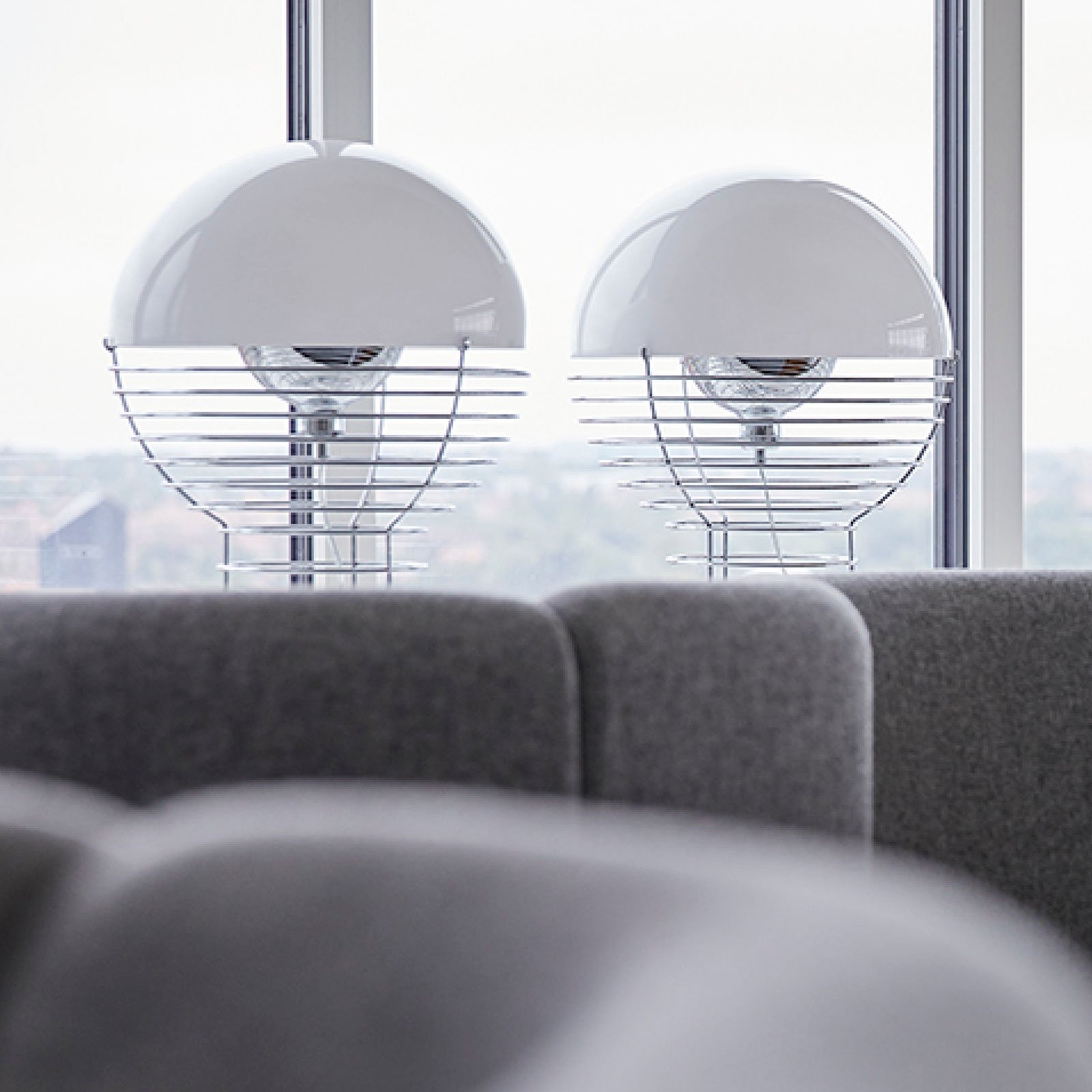 Wire Bordlampe Ø40 Hvit - Verpan