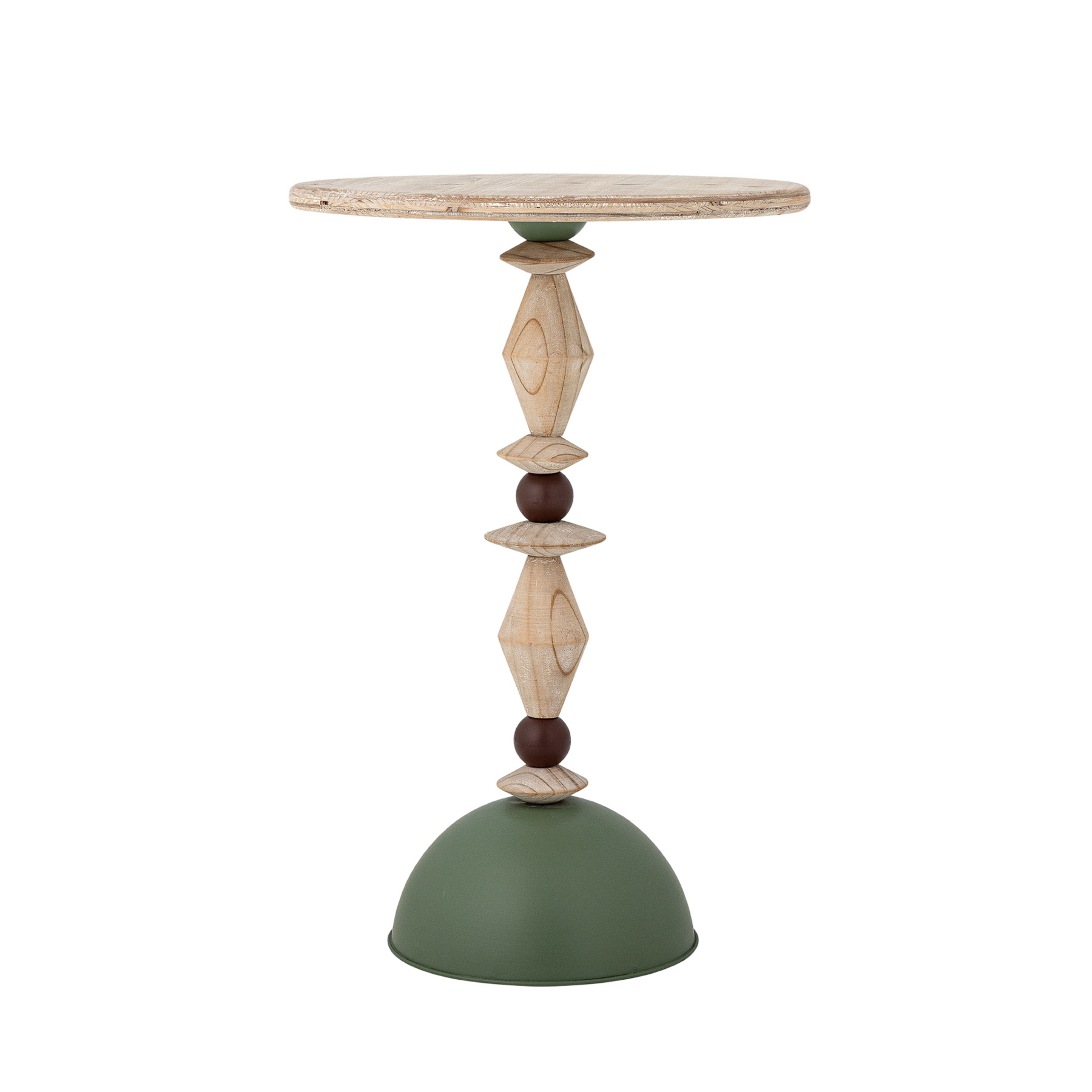Table d'appoint Mannelli, vert/bois clair, 60 cm - Bloomingville