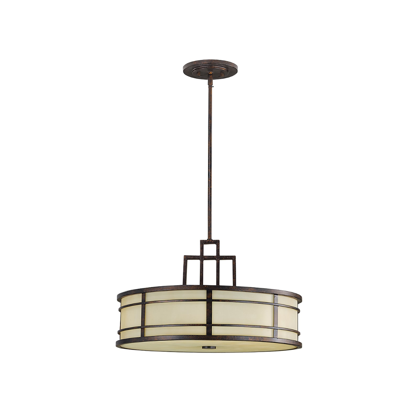 Fusion hængelampe, bronze/rav, 53 cm - FEISS Fusion hængelampe, bronze/rav, 53 cm - FEISS