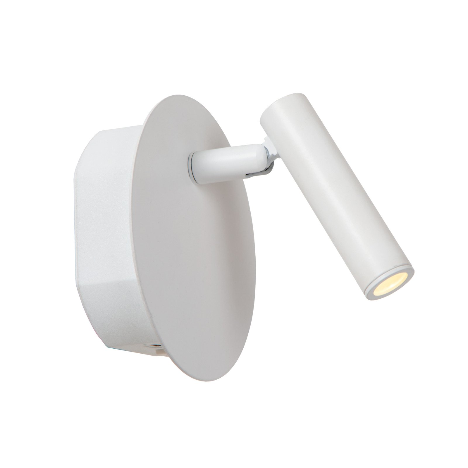 LED rechargeable wall spot Jolijn, white, Ø 10.2 cm, magnet