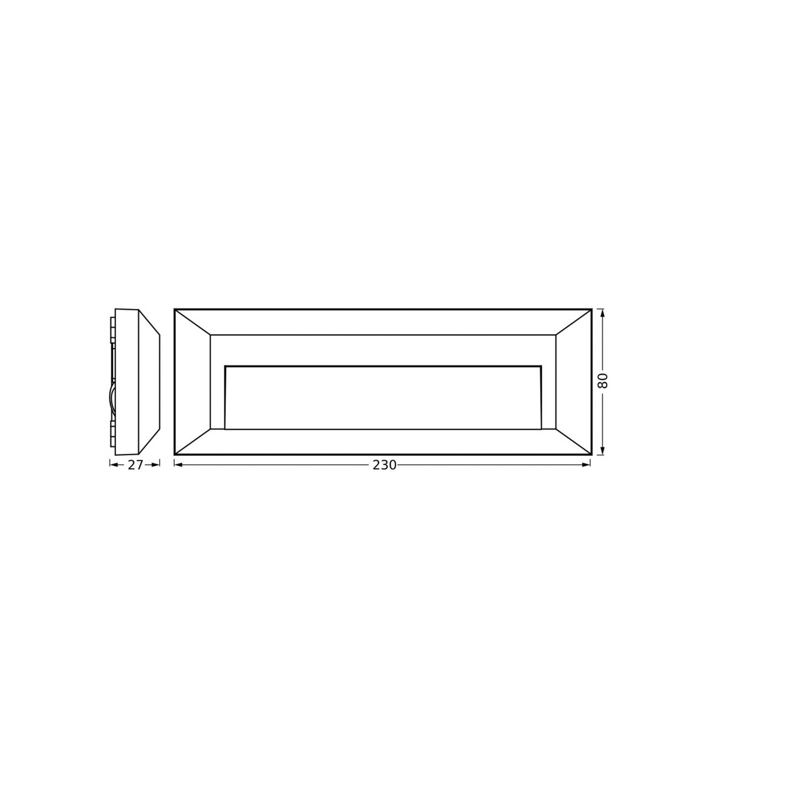 OSRAM LED-Außenwandlampe ENDURA STYLE IVAN, dunkelgrau, IP65