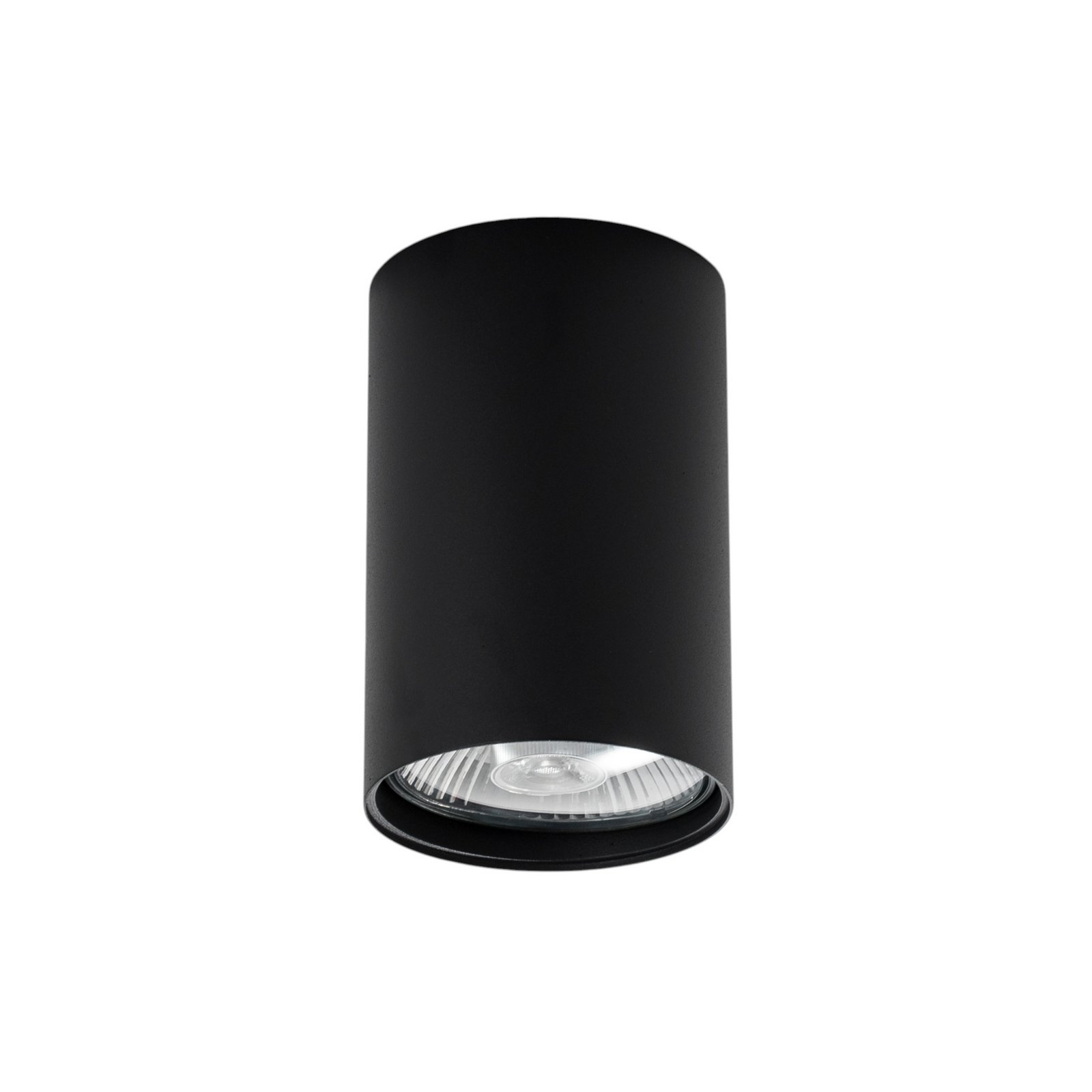 Spot pour plafond Tubo Ø 12 cm, noir