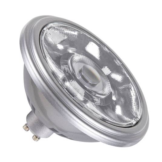 SLV LED reflektorius QPAR111 GU10 sidabrinis 12,5W 3000K 950 liumenų