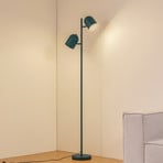 Lindby Floor lamp, green, 2 x E27