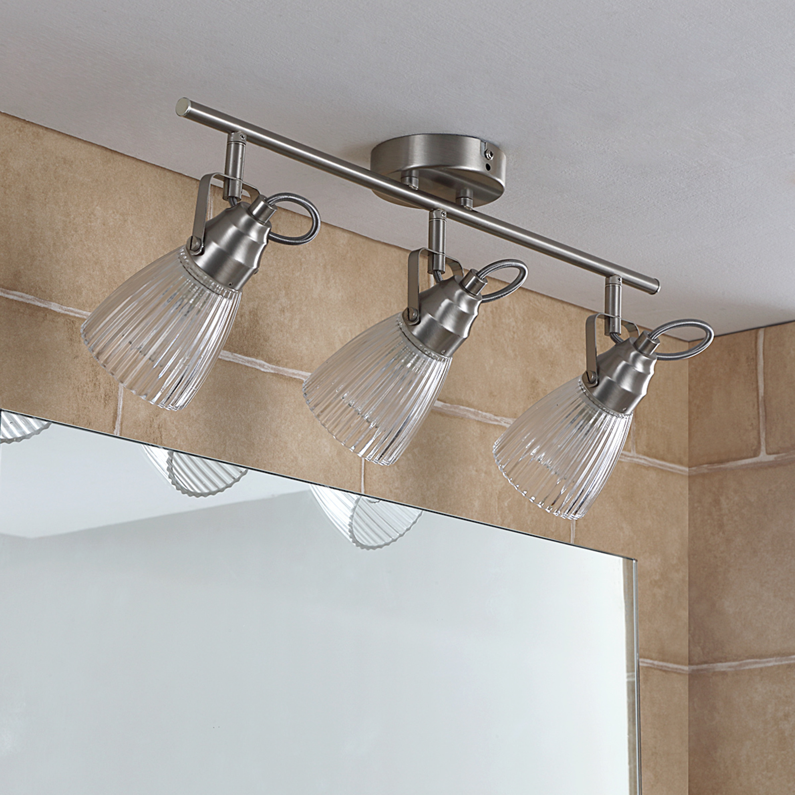 Kara fürdőszoba fali spotlámpa G9-LED, 3 izzós