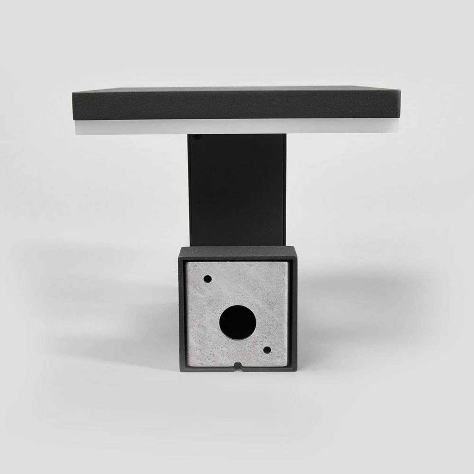 Olesia Buiten Wandlamp Dark Grey/Opal - Lucande