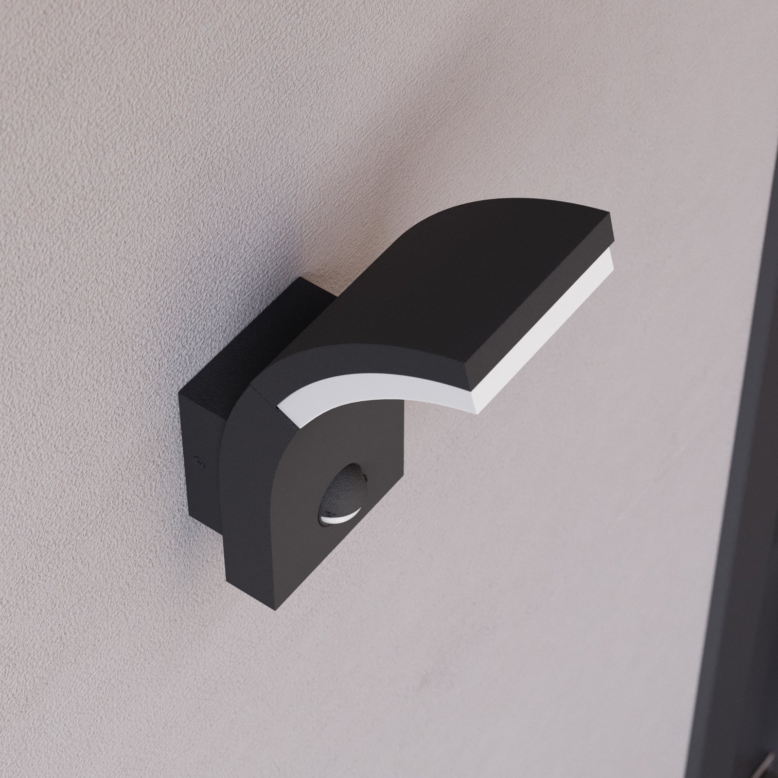 Timm Outdoor Wall Lamp IP54 w/Sensor Graphite - Lucande