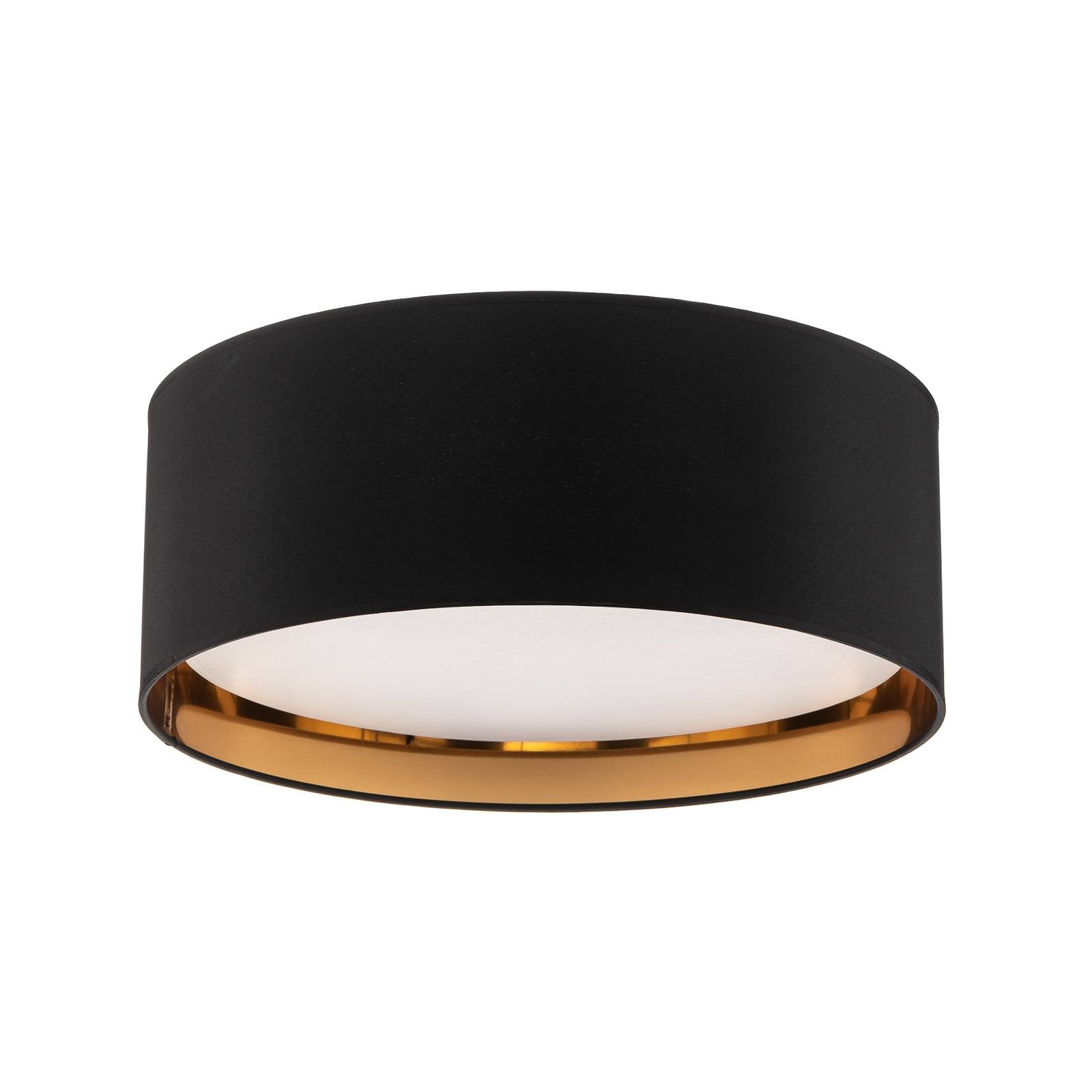 Deckenleuchte Bilbao,schwarz/gold, Ø 45 cm