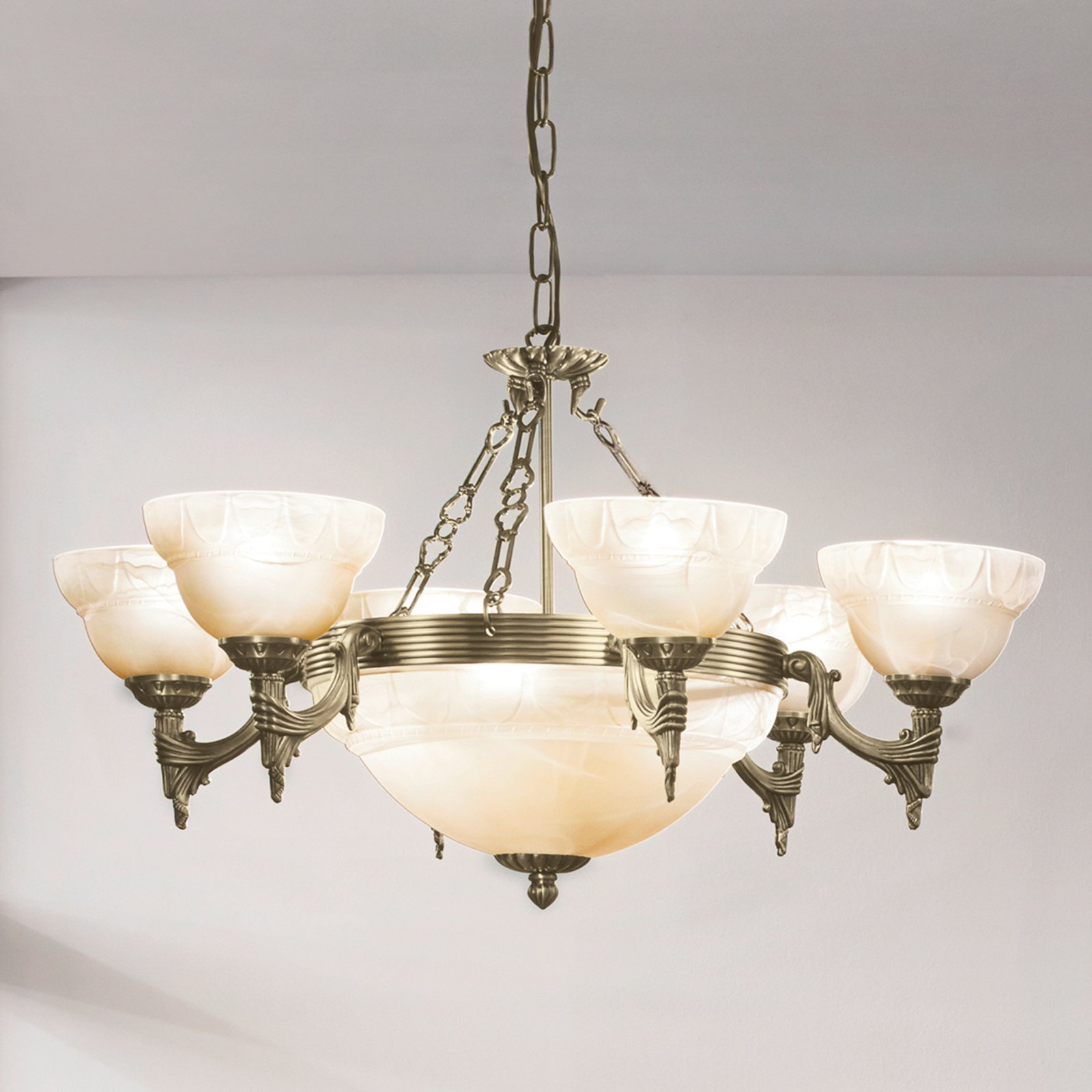 Marilla pendant light, 9-bulb