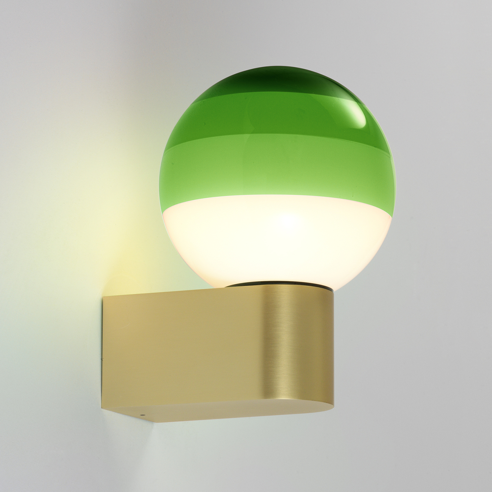 MARSET Dipping Light A1 LED wall lamp, green/gold