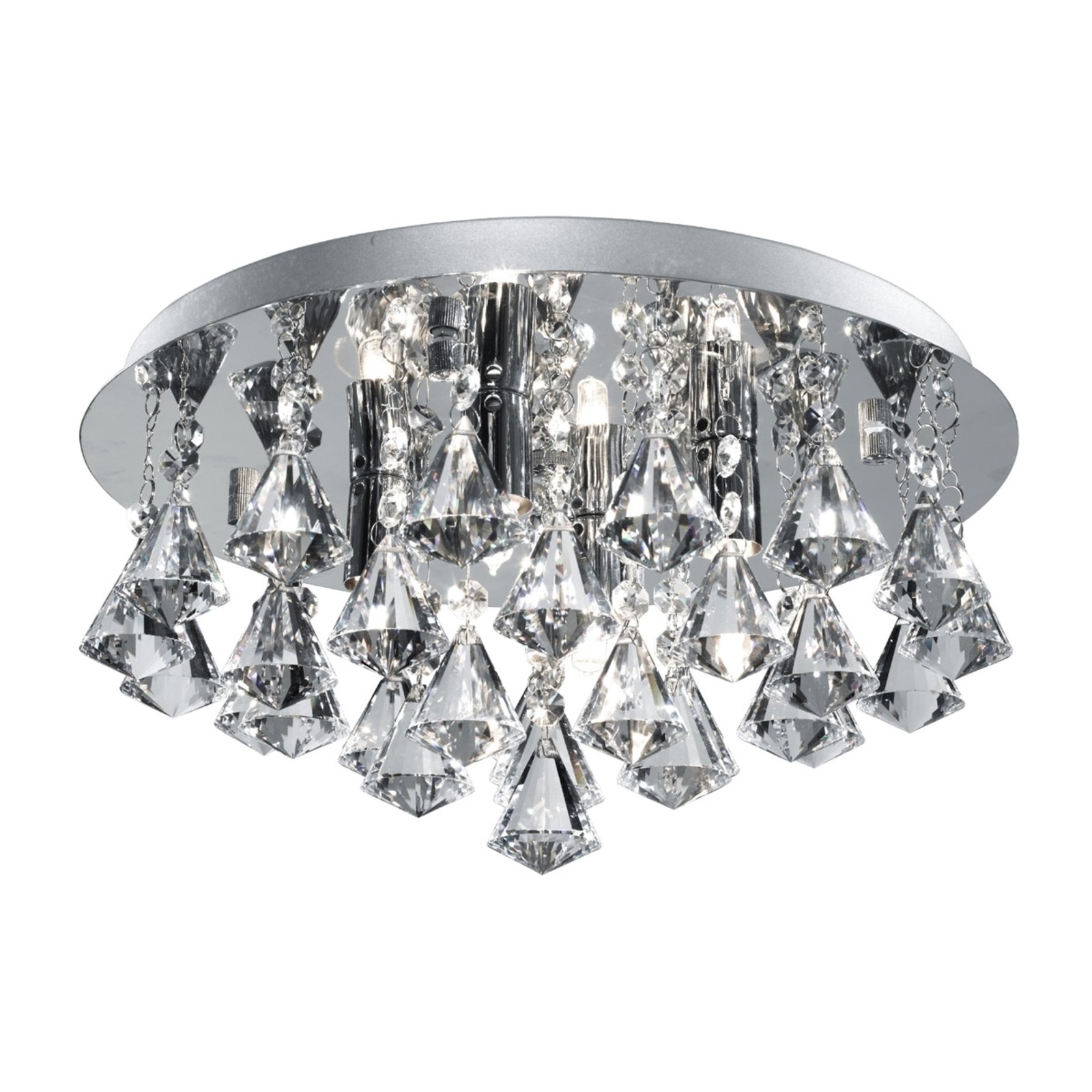 Hanna ceiling light, 35 cm, chrome