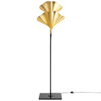 KARE Gingko Due floor lamp with golden leaves