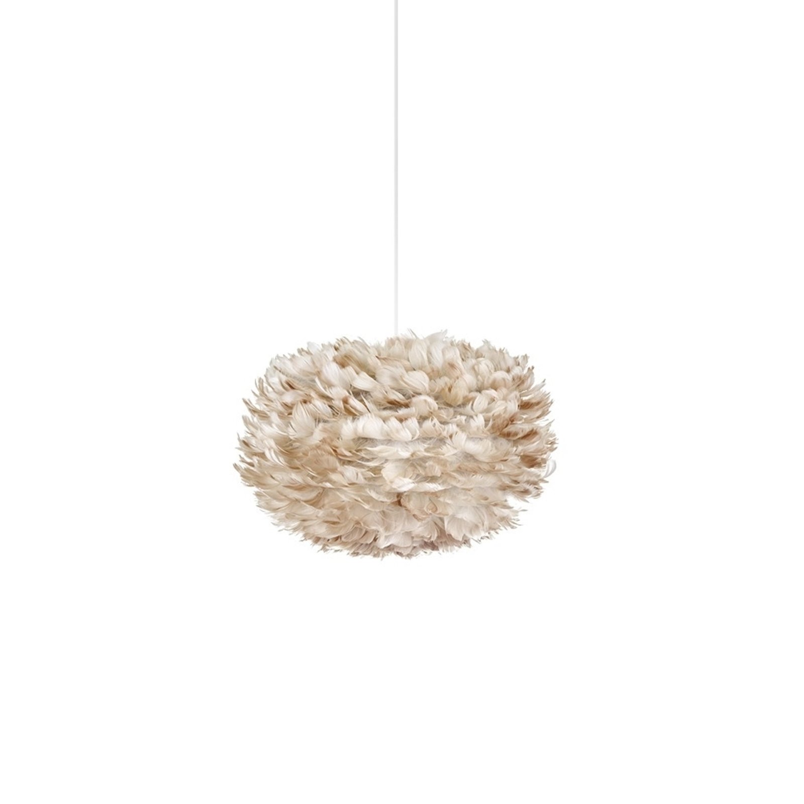 Eos Pendant Medium Light Brown/White - UMAGE