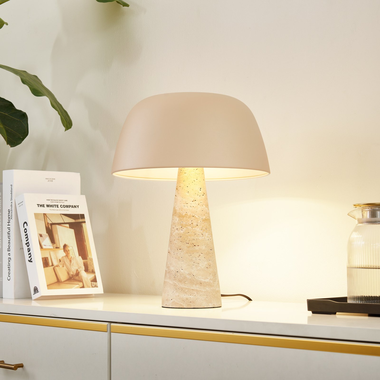 Magritt Tischleuchte Beige - Lindby