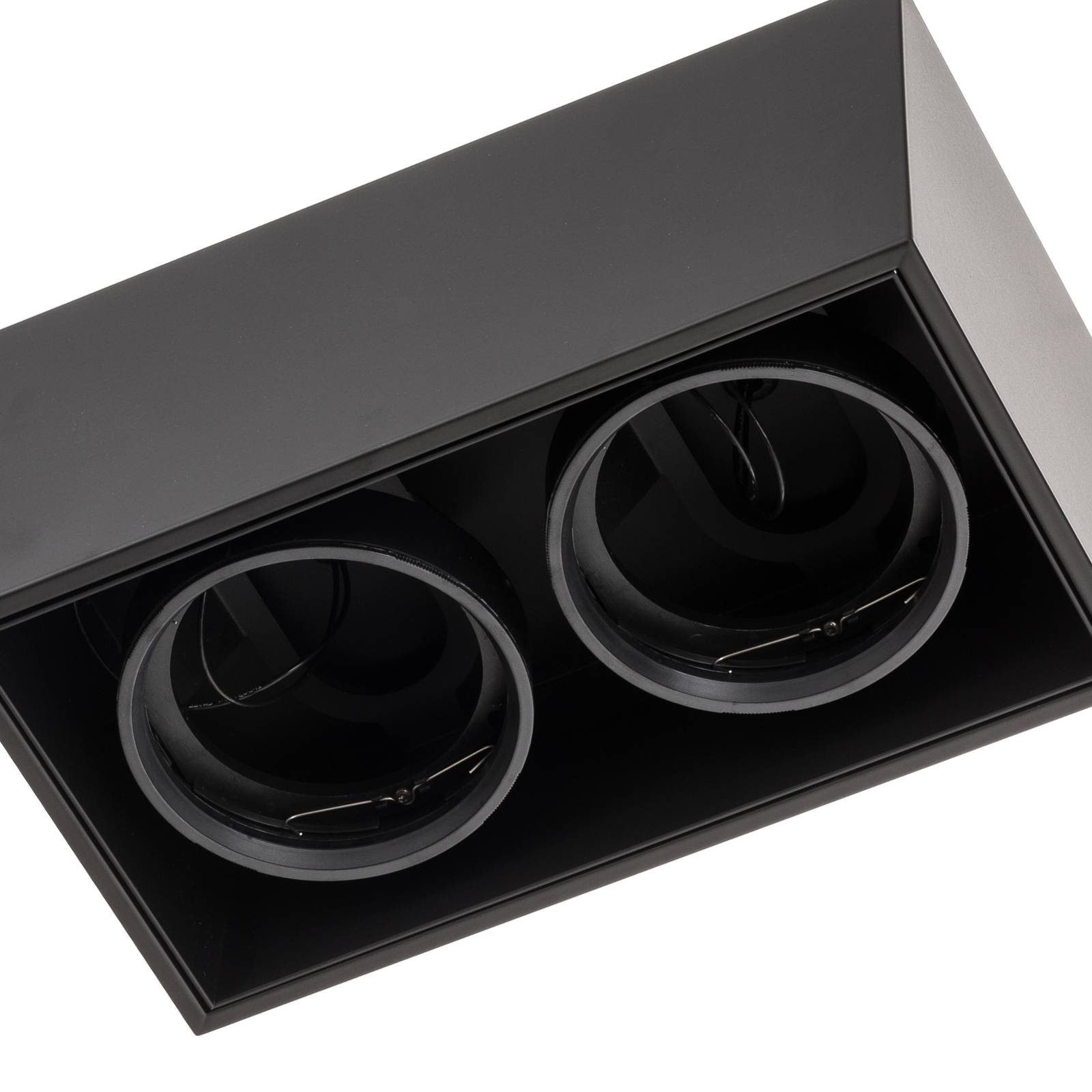 FLOS Compass Box H135 - sufitowa 2-pkt. czarna