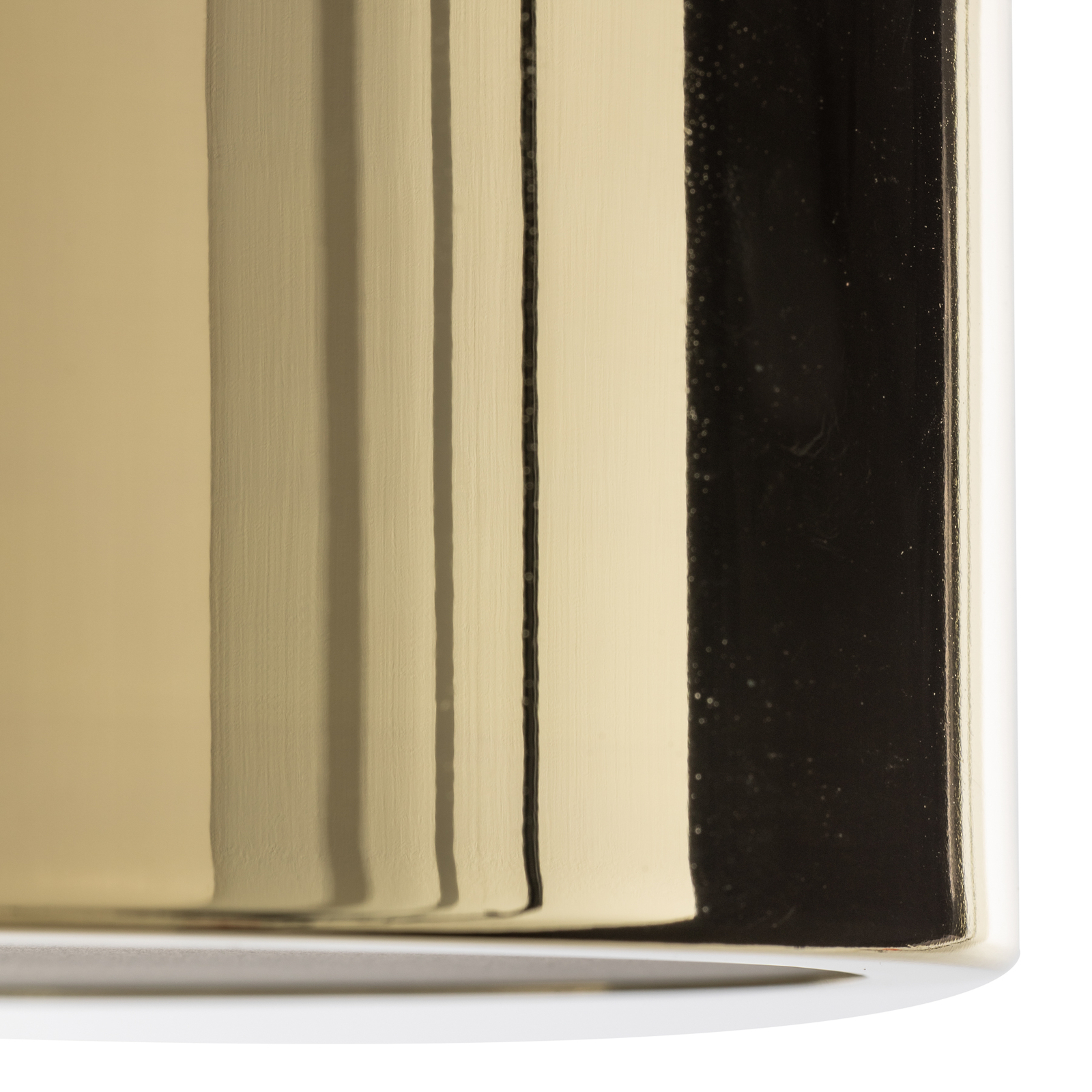 Kimban kovinska stropna svetilka, Ø 36 cm, zlata