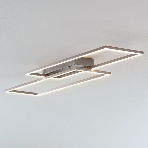 Rammeformet LED-taklampe Quadra, dimbar