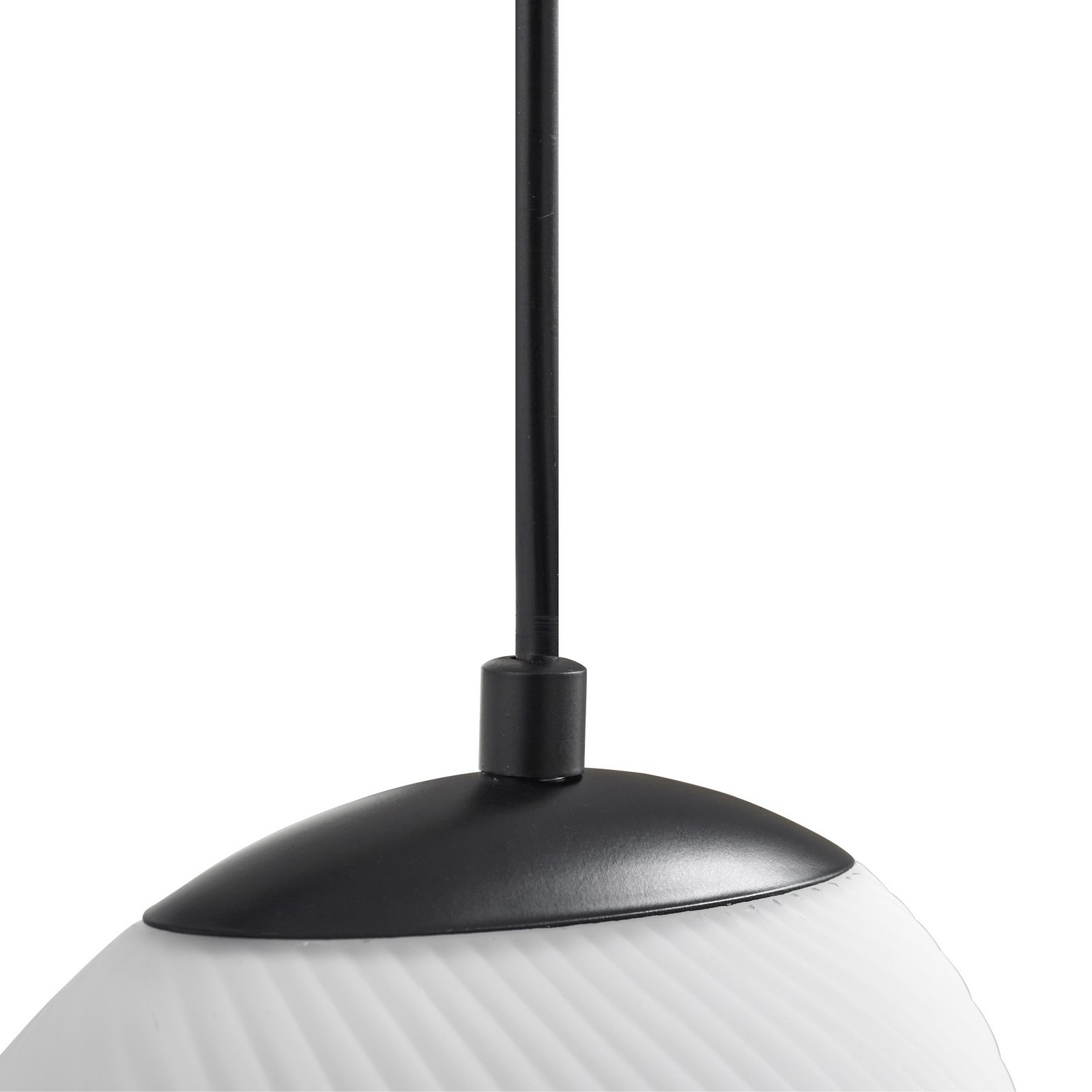 Żyrandol Lunelle 4-punktowy Ø 40 cm czarny szkło - Lucande