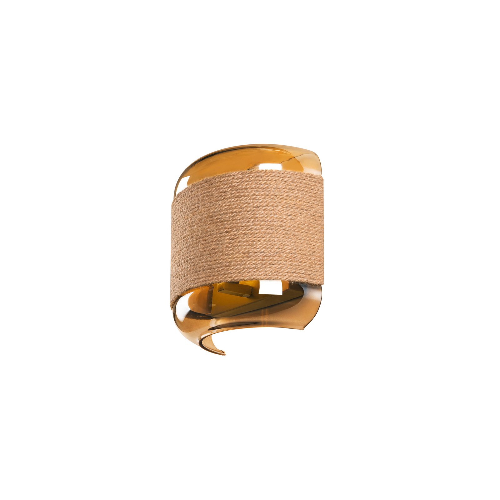 SLV Pantilo Rope wall lamp, gold-coloured, steel, width 20 cm