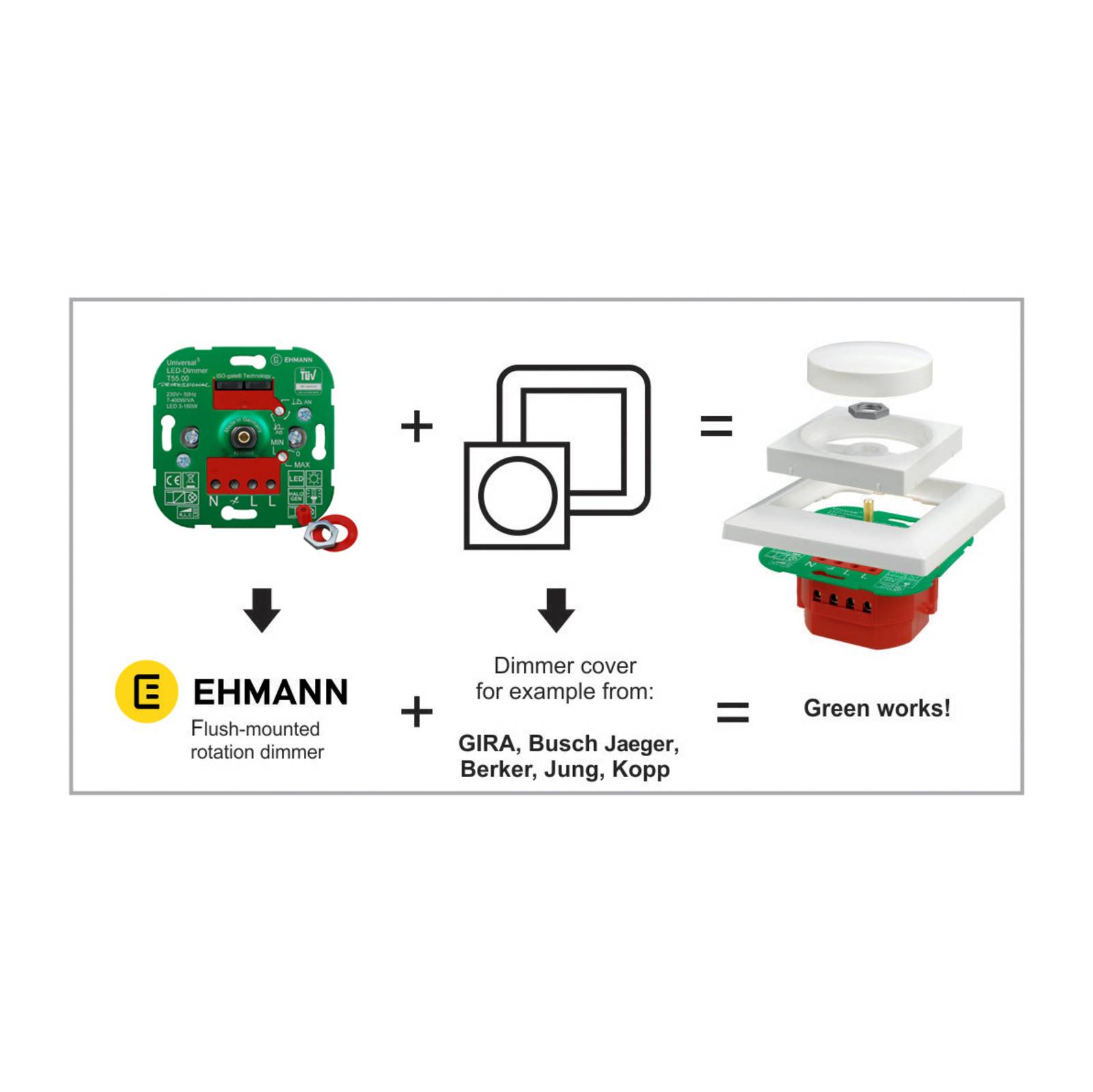 EHMANN T73 elektronisk potensiometer for EKG