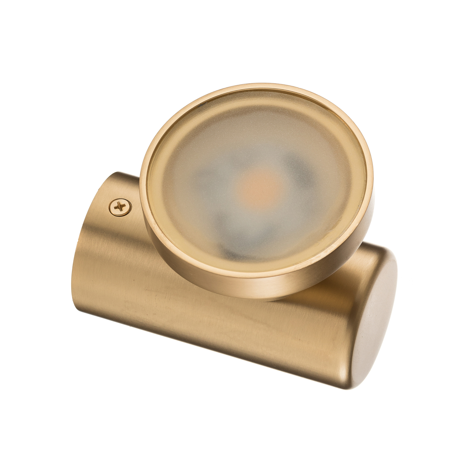 Nástenné LED svietidlo Key, 1-pl., matná zlatá