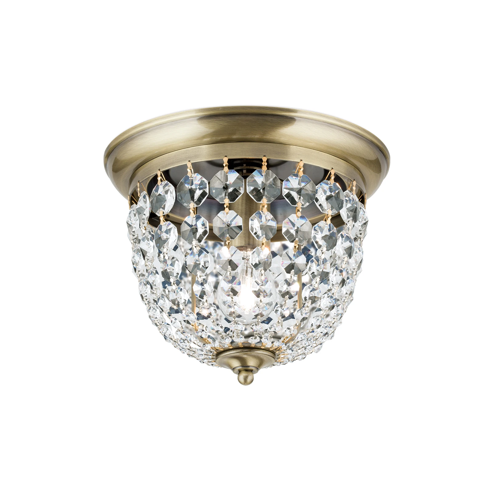 Plafond ceiling light, patina/transparent, Ø 26 cm