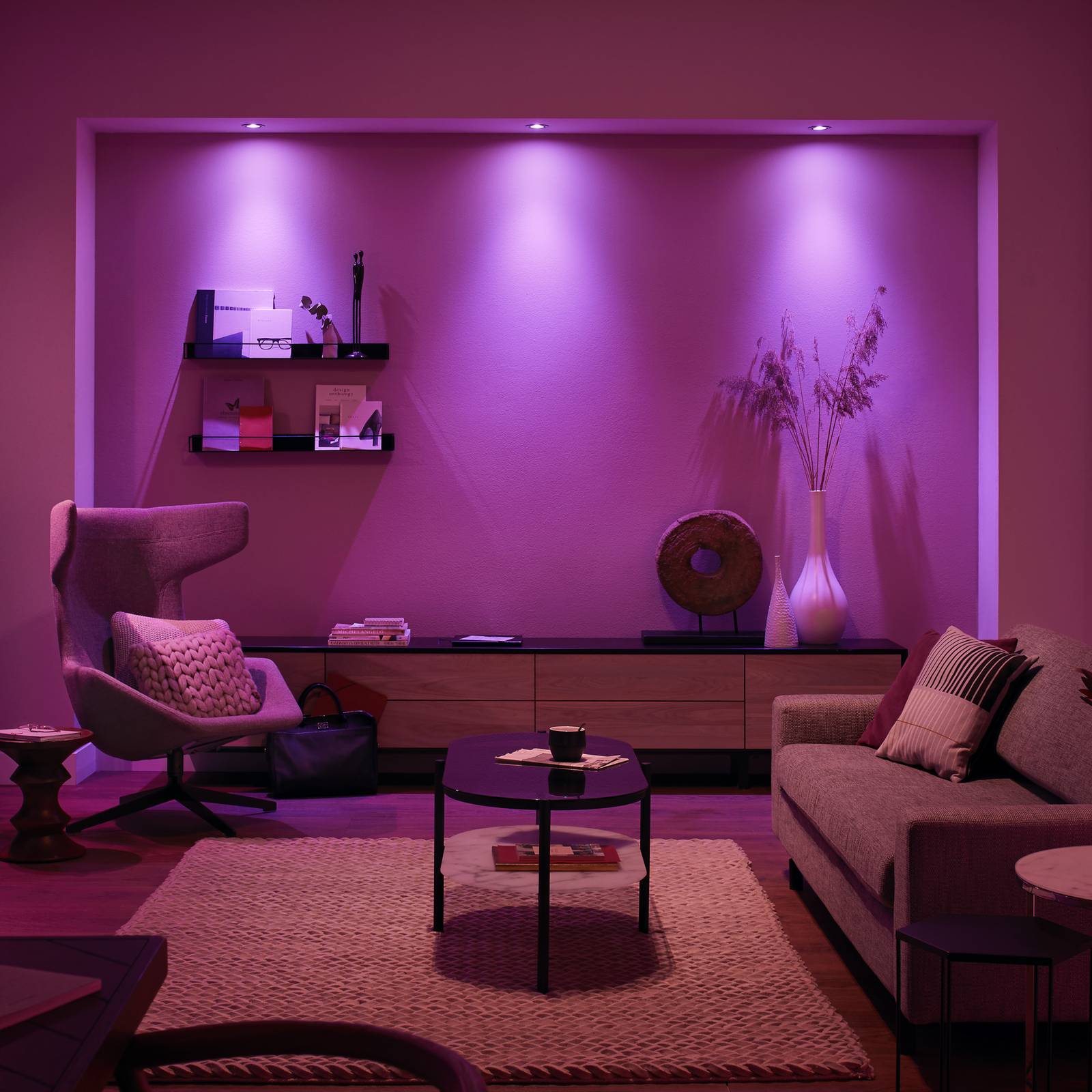 Philips Hue wpuszczany spot LED Centura, biały, Ø 9 cm, CCT, RGB