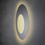 Luminária de parede Blade Open LED da Escale em antracite Ø 79cm