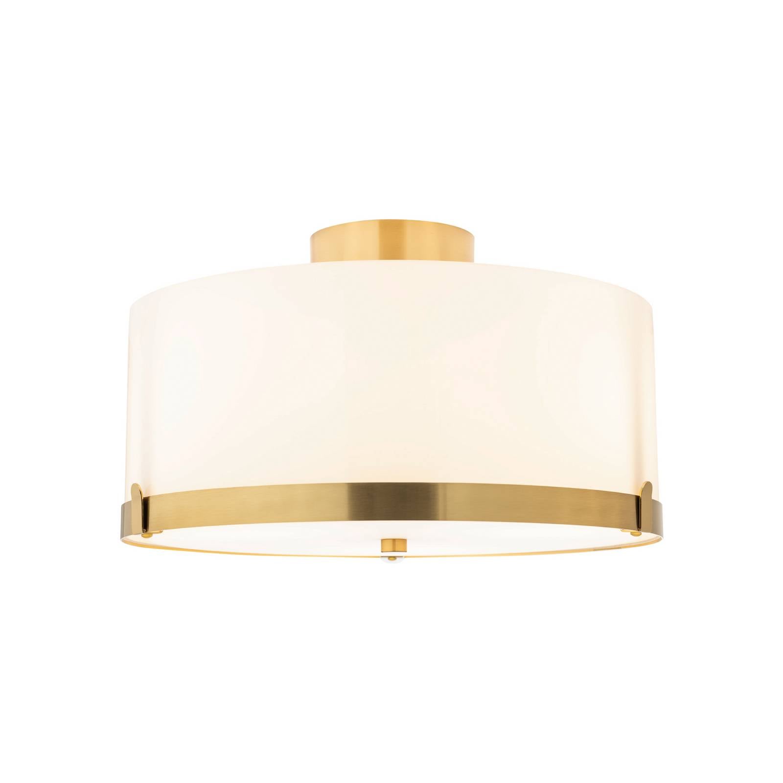 Lampa sufitowa Marcel By Rydéns, mosiądz/biały, szkło, metal