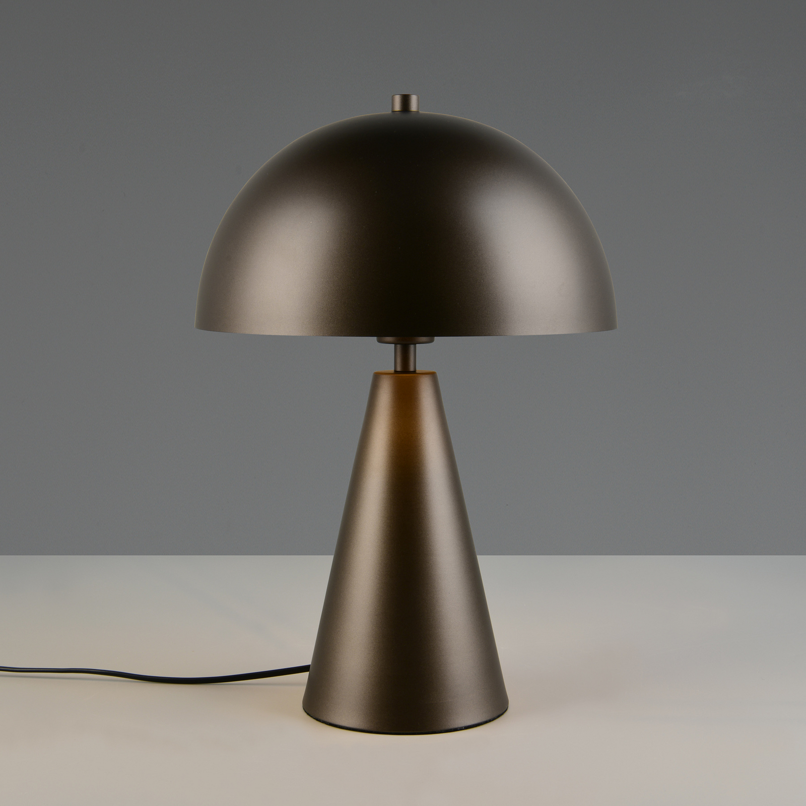 Galda lampa „Alfie“, platīna krāsā, augstums 43 cm, metāls, E27 Galda lampa „Alfie“, platīna krāsā, augstums 43 cm, metāls, E27