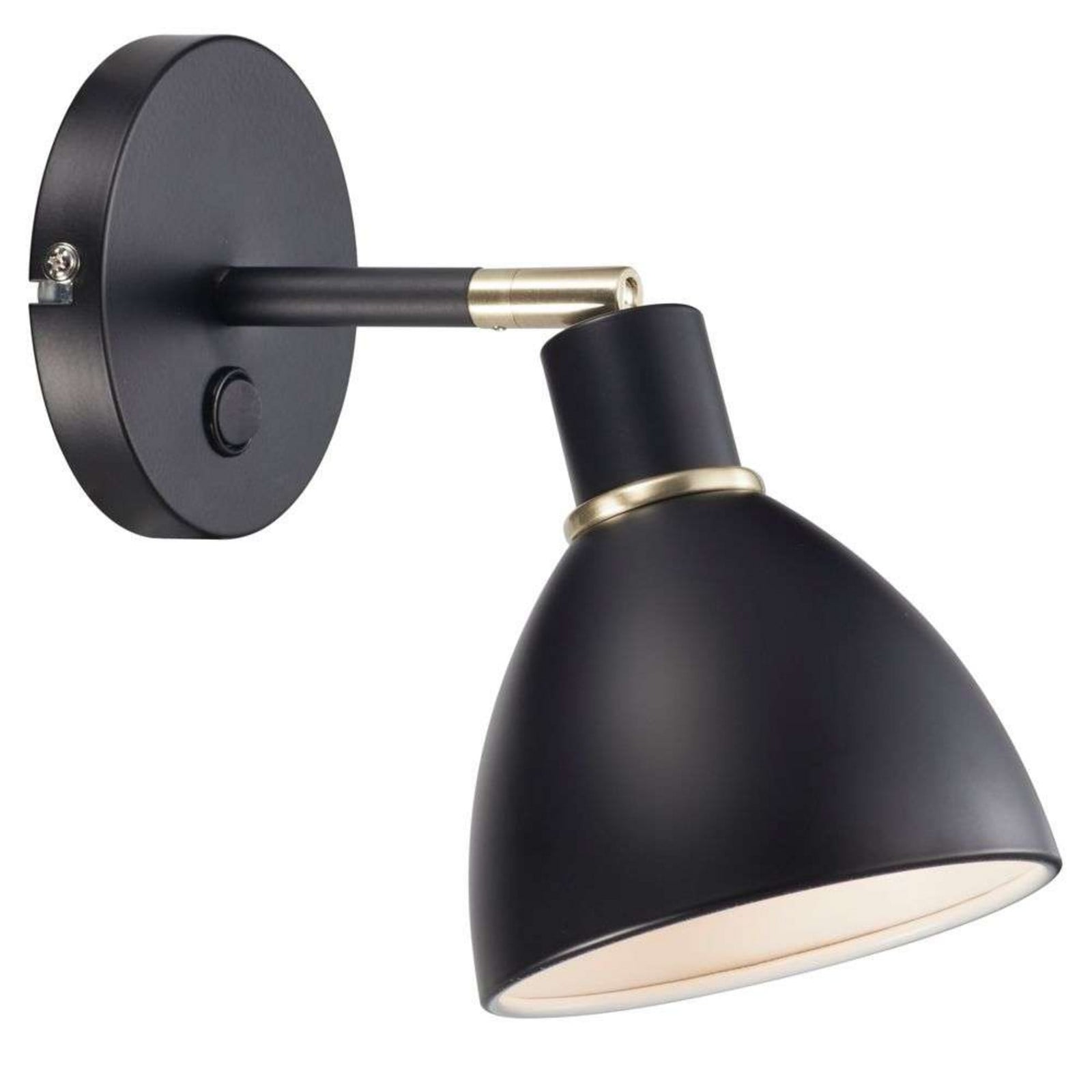 Ray V&auml;gglampa Black Nordlux - Metall