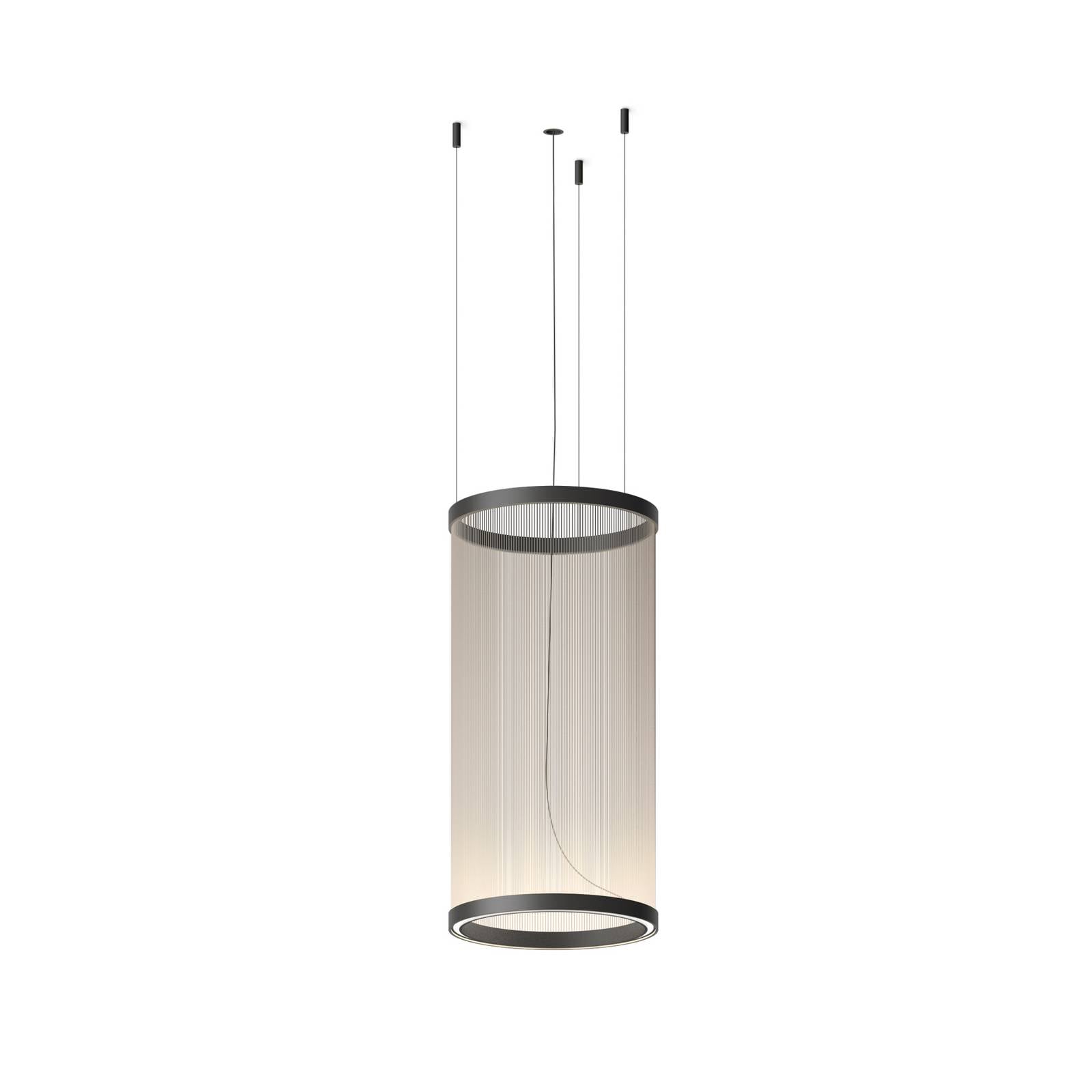 Suspension LED Vibia ARRAY beige 73 x 37 cm cylindre 927 à intensité variable