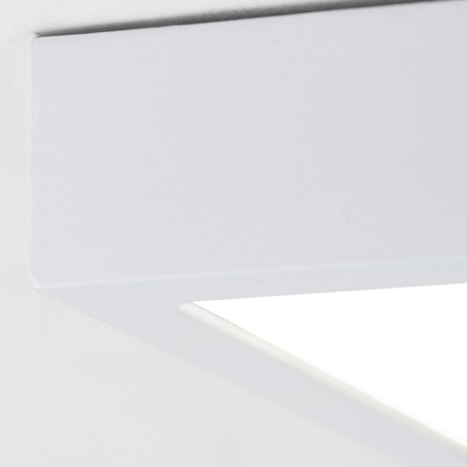 LED ceiling lamp Disc, white, length 14 cm, CCT, metal