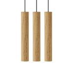 Chimes Cluster 3 Lustră Pendul Oak - UMAGE