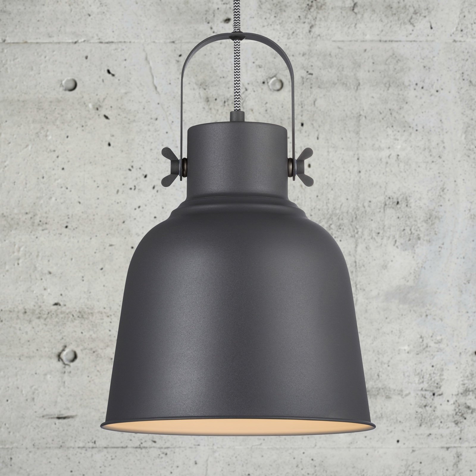 Nordlux Lampă suspendată Adrian pe negru Ø 25cm - Camera de zi / sufragerie - Scandinavă - Metal