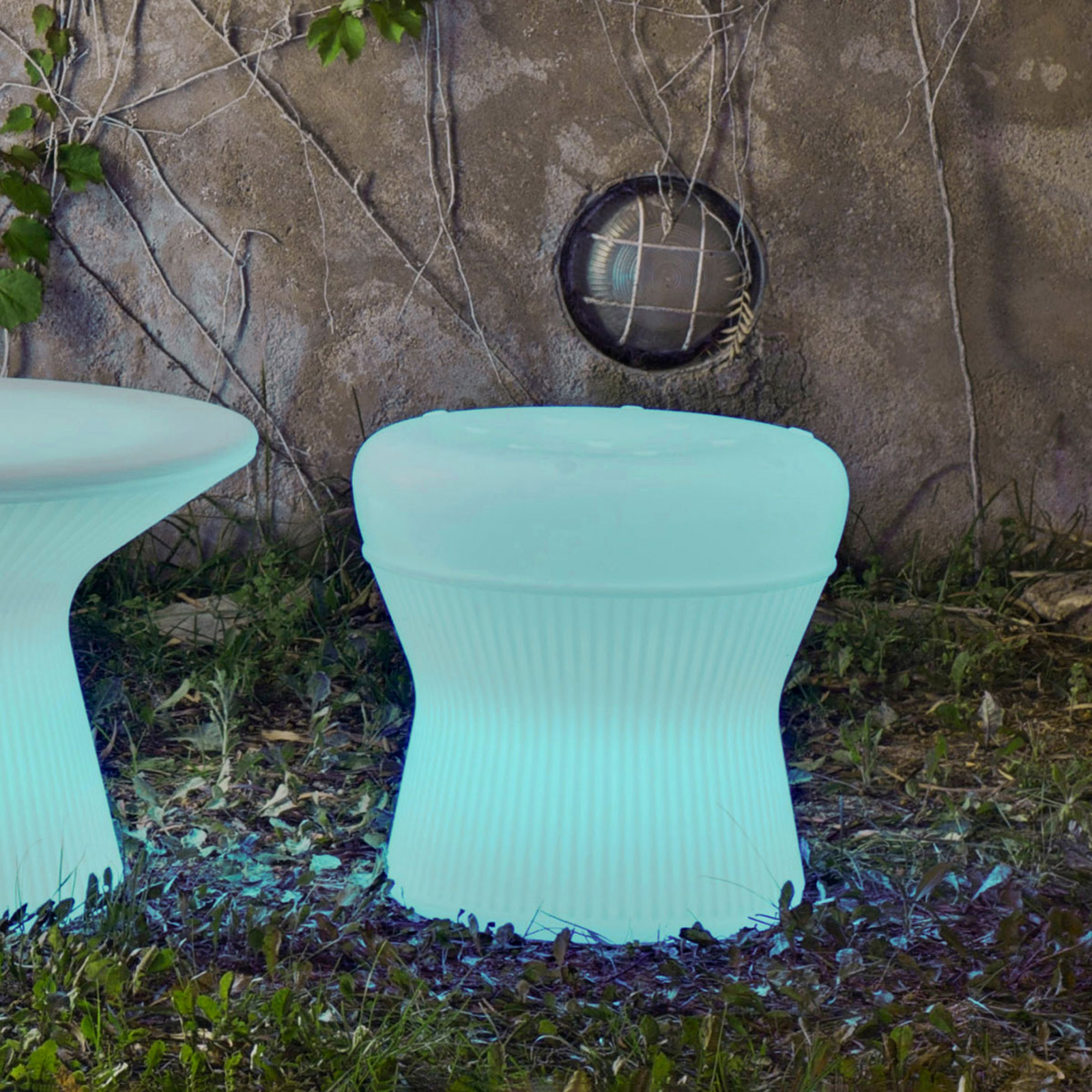 Newgarden Corfu LED-es napelemes szék, 37 cm, újratölthető akkumulátorral,
