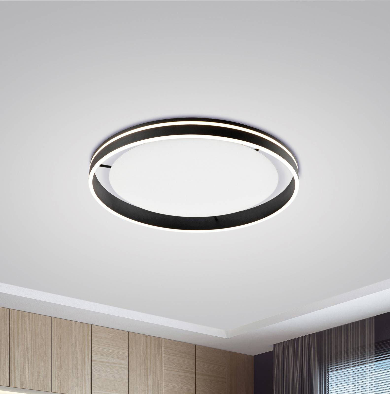 Q-Smart-Home Paul Neuhaus Q-VITO LED-taklampa 79cm antracit