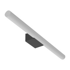 Lámpara de espejo LED Barra de luces, negro mate