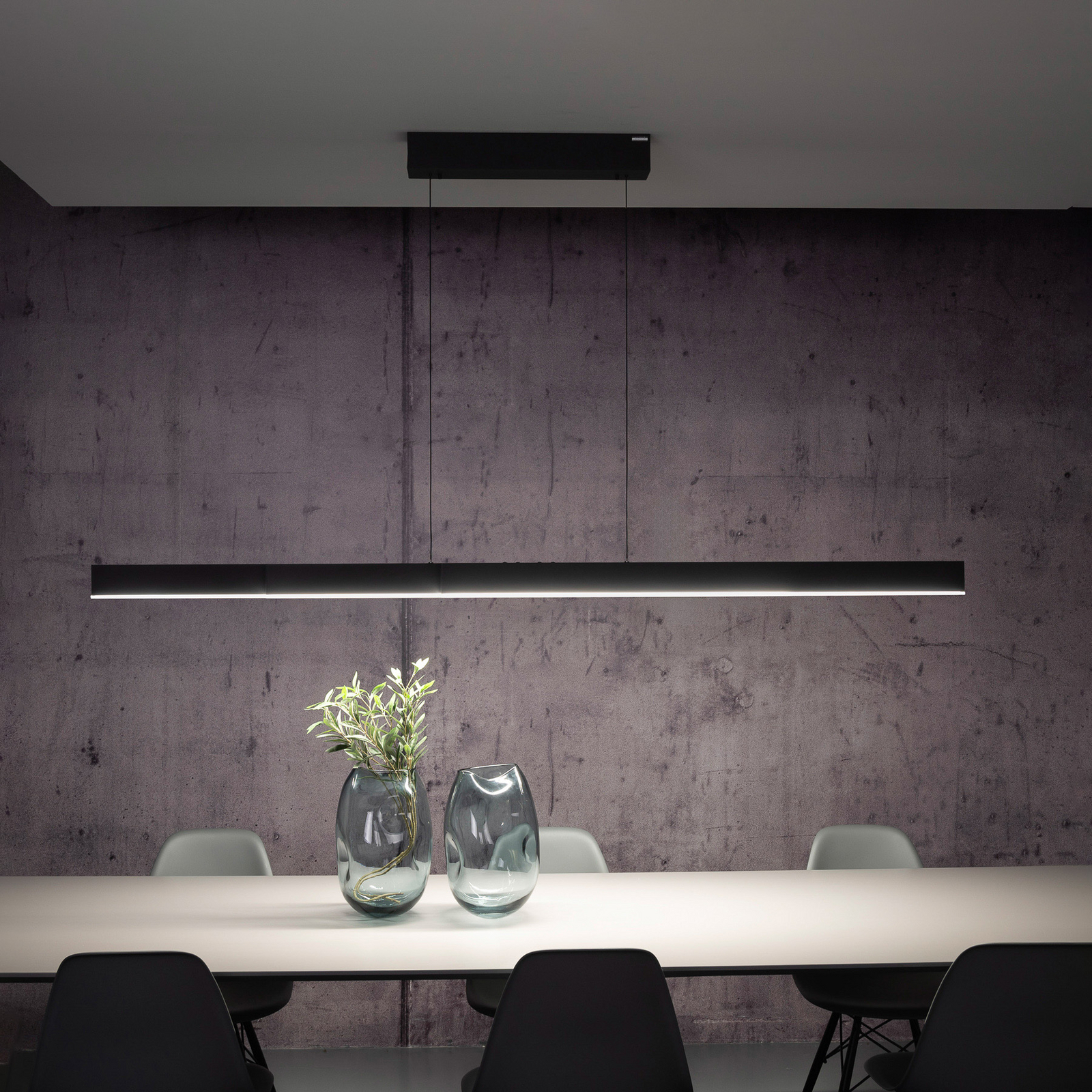 PURE Suspension LED Moto-Rise, gris, aluminium, CCT