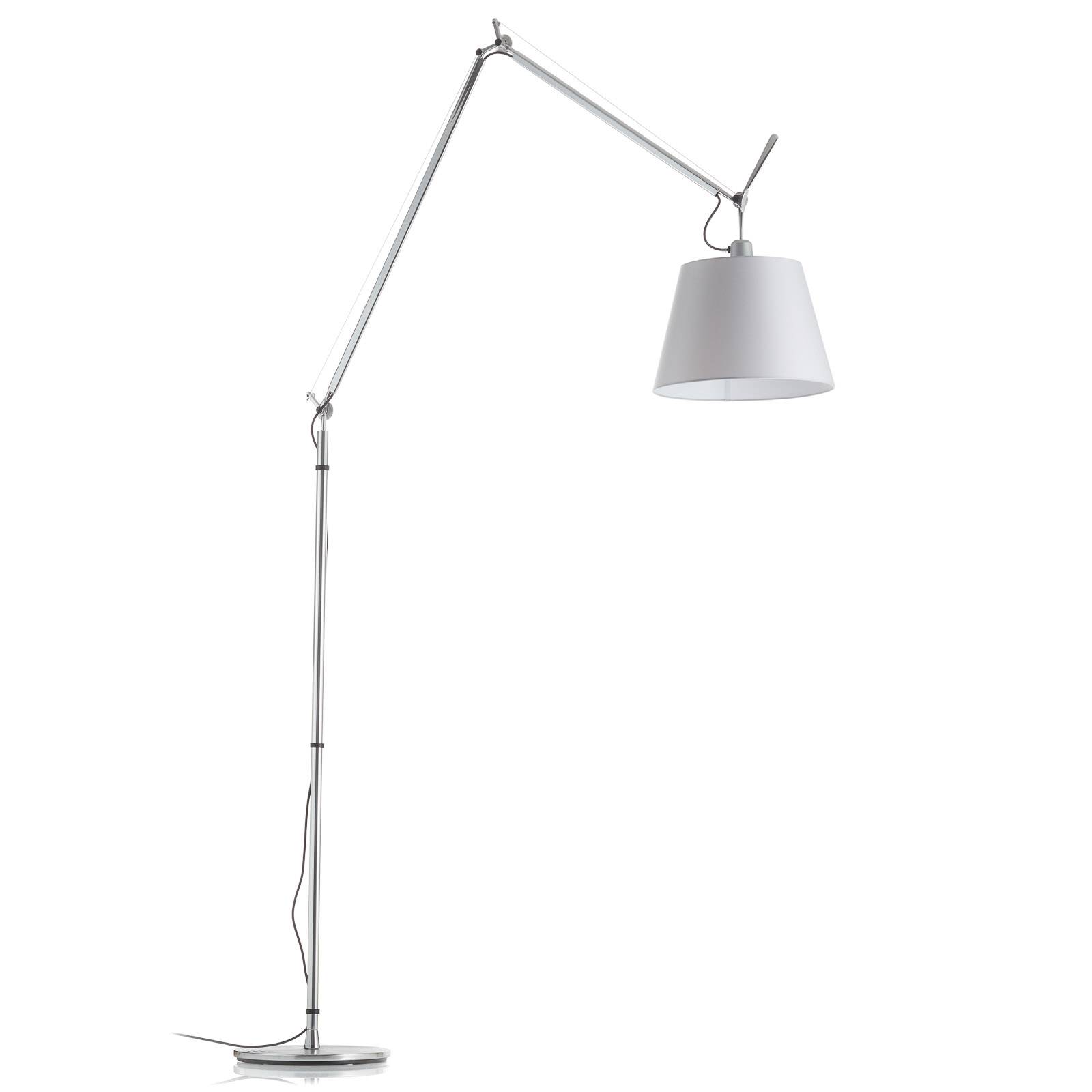 Artemide Tolomeo Mega - állólámpa szatén ernyő